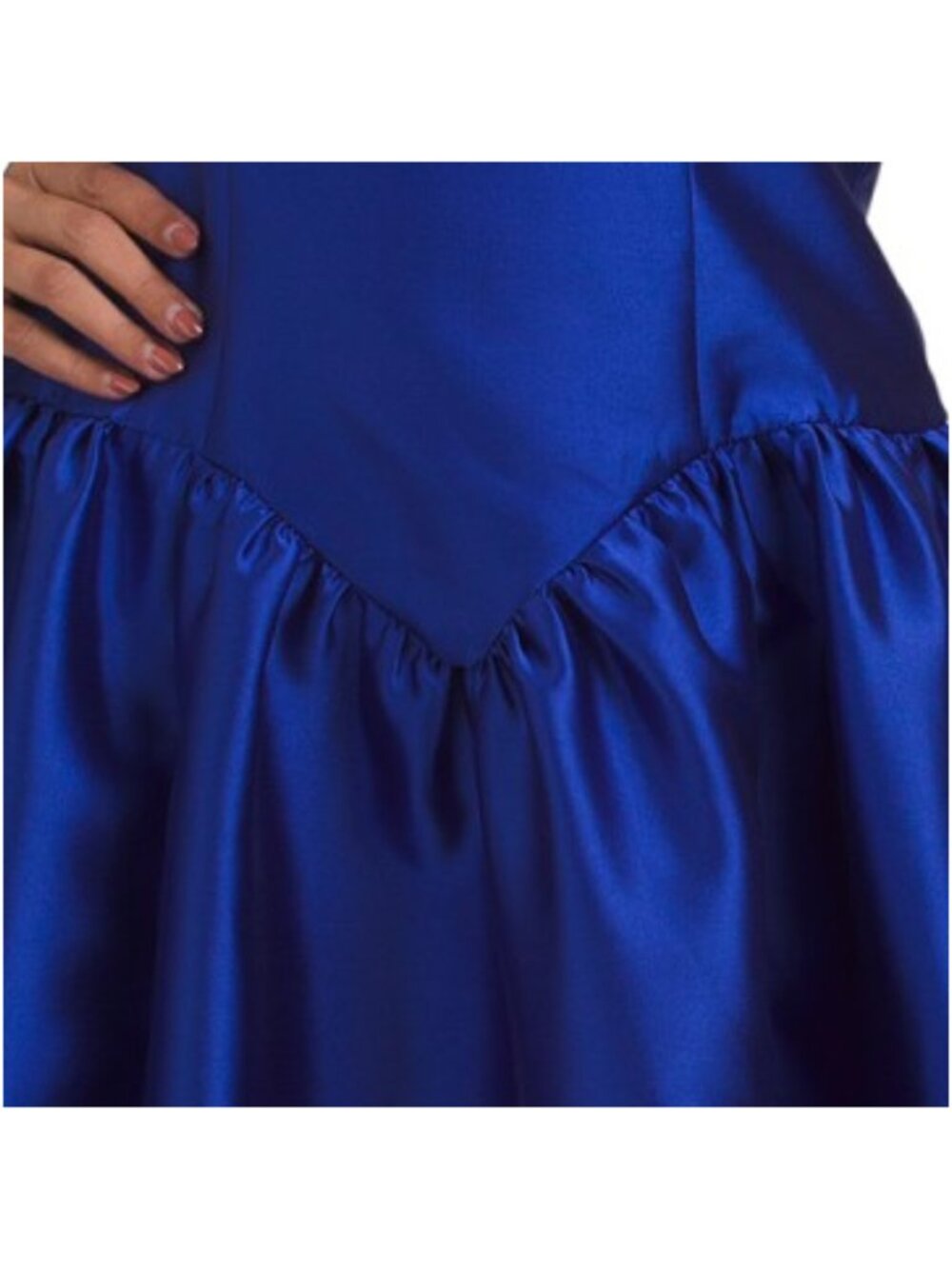 MANIJU Dropped Waist Strapless Mikado Gown - Picture 4 of 4